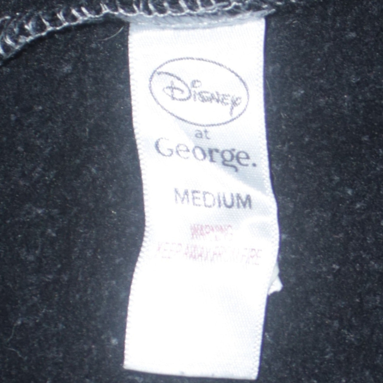 Disney at George Womens Grey & Black Mickey Mouse Sweatshirt Size M