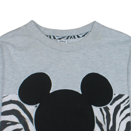 Disney at George Womens Grey & Black Mickey Mouse Sweatshirt Size M