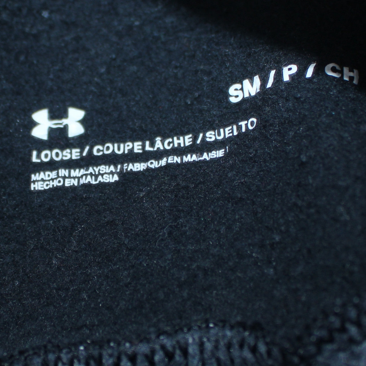Under Armour Womens Navy Blue Speckled Pullover Hoodie Size S Loose Fit