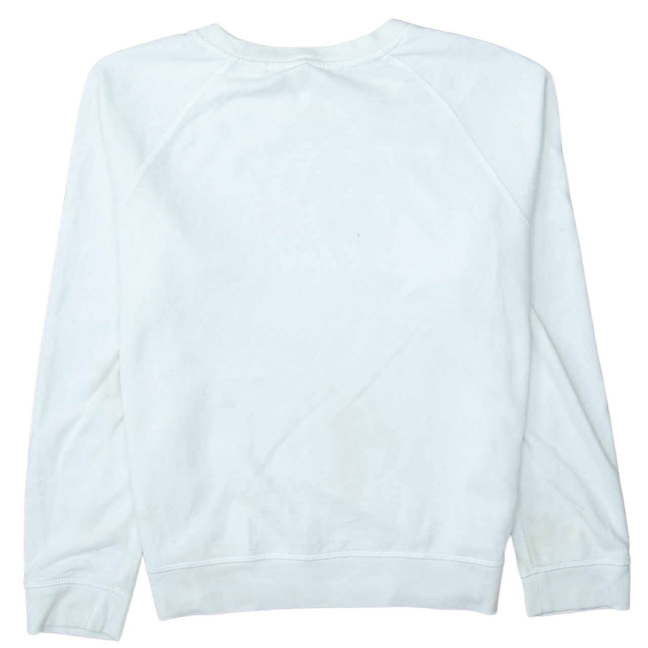 Levi's Women White Logo Crew Neck Pullover Sweatshirt Size M