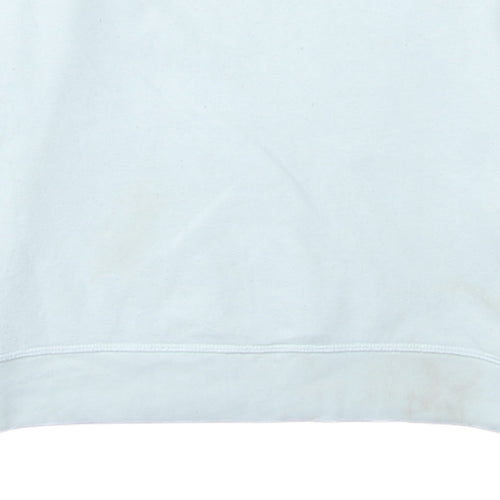 Levi's Women White Logo Crew Neck Pullover Sweatshirt Size M