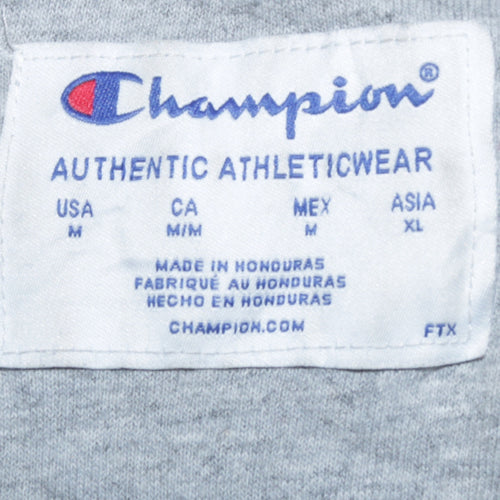 Champion Mens Navy Blue Crew Neck Pullover Sweatshirt Size M
