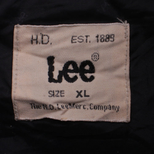 Lee Men's Black XL Basic Lightweight Jacket with Zipped Pockets