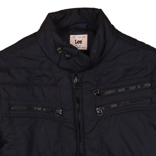 Lee Men's Black XL Basic Lightweight Jacket with Zipped Pockets