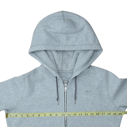 Nike Men's Grey Full Zip Hoodie Size M Regular Fit Logo