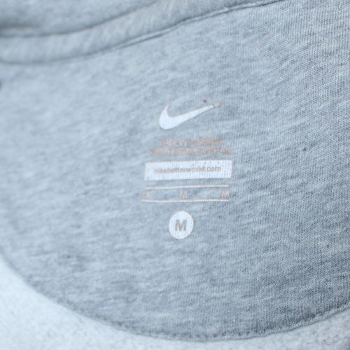Nike Men's Grey Full Zip Hoodie Size M Regular Fit Logo