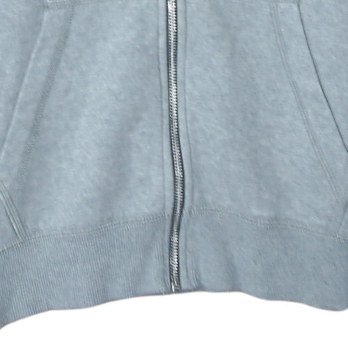 Nike Men's Grey Full Zip Hoodie Size M Regular Fit Logo