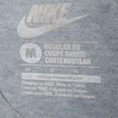 Nike Men’s Grey Regular Fit Crew Neck T-Shirt M