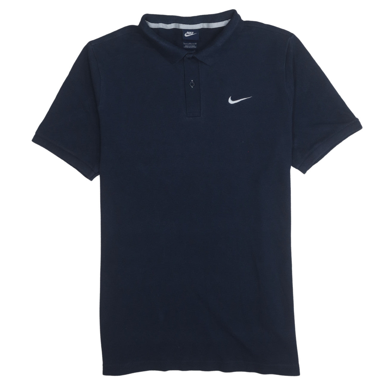Nike Men's Blue Short Sleeve Polo Shirt Size L Cotton