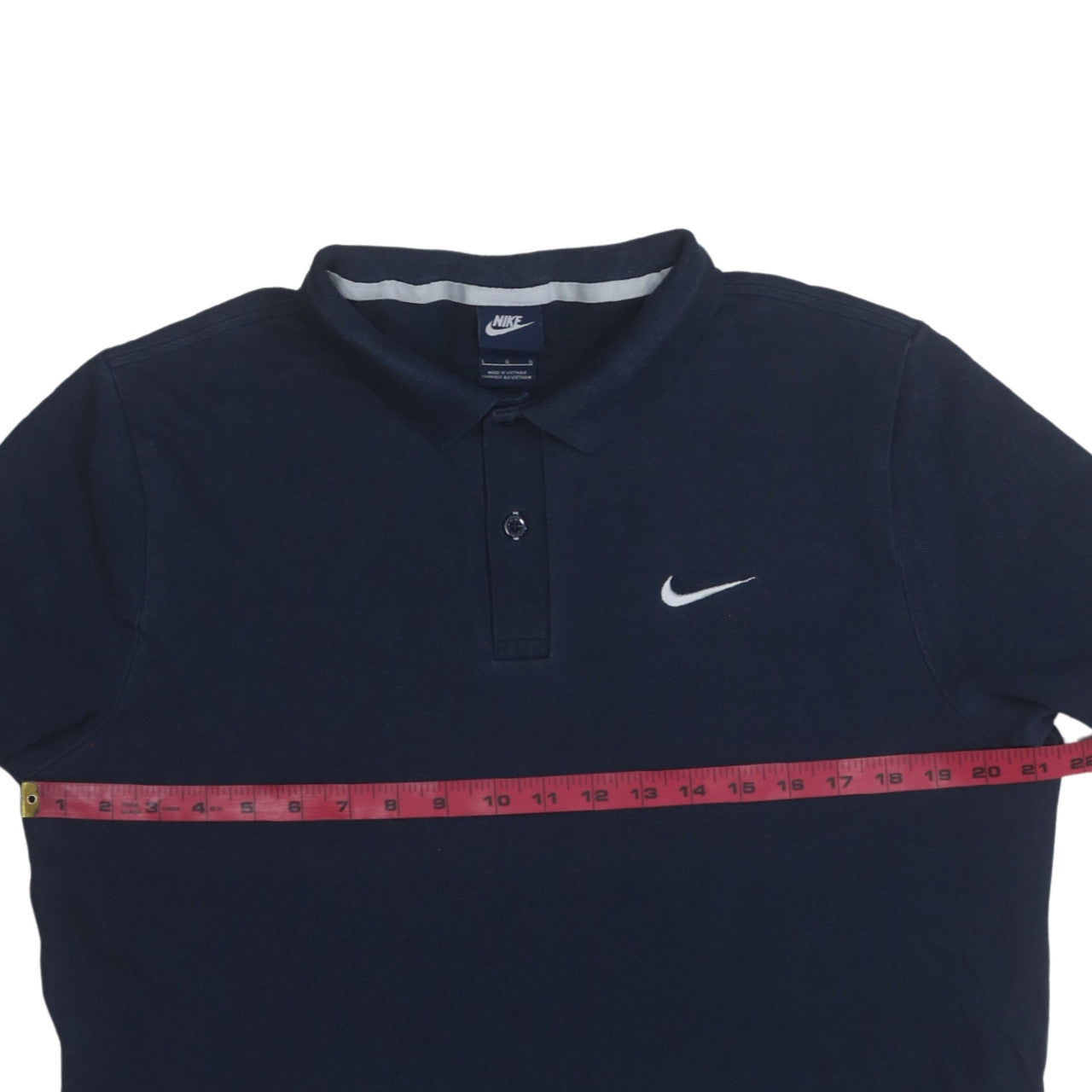 Nike Men's Blue Short Sleeve Polo Shirt Size L Cotton