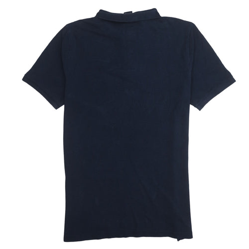 Nike Men's Blue Short Sleeve Polo Shirt Size L Cotton