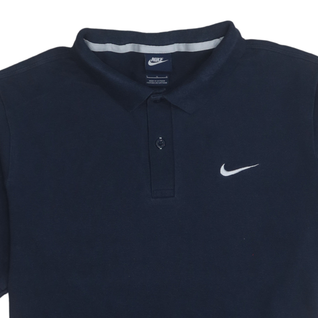 Nike Men's Blue Short Sleeve Polo Shirt Size L Cotton