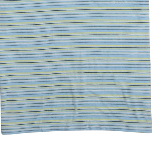 Nike Men's Blue Striped Cotton Polo Shirt XL