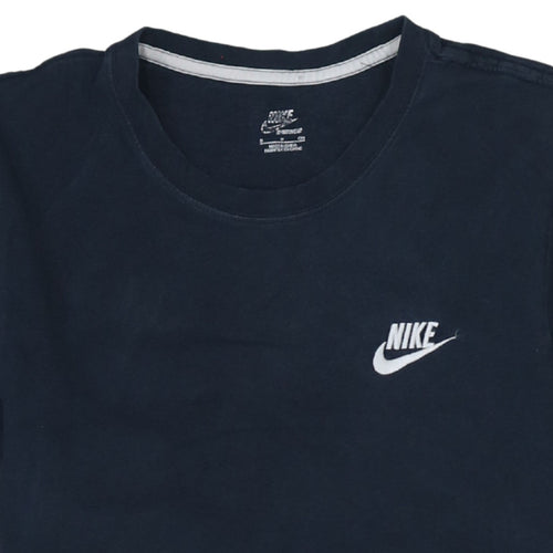 Nike Men's Blue Sportswear Cotton Crew Neck T-Shirt Size S