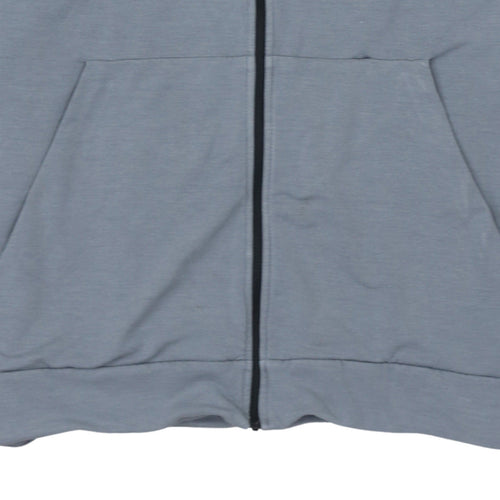 Nike Men's Grey Dri-FIT Full Zip Hoodie Size L Lightweight Sportswear