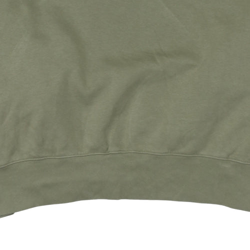 Adidas Women Khaki Green Crew Neck Pullover Sweatshirt Size 22