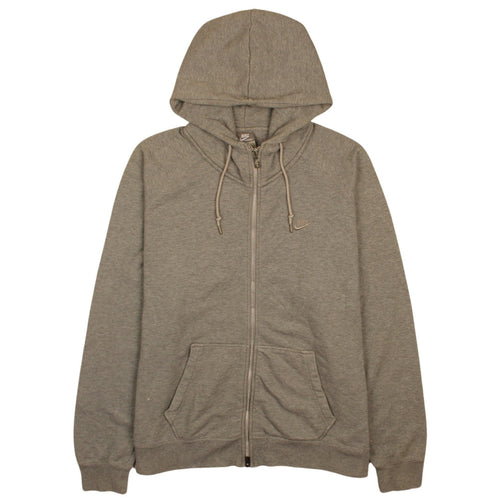 Nike Men's Grey Full Zip Hoodie XL Sportswear Sweatshirt