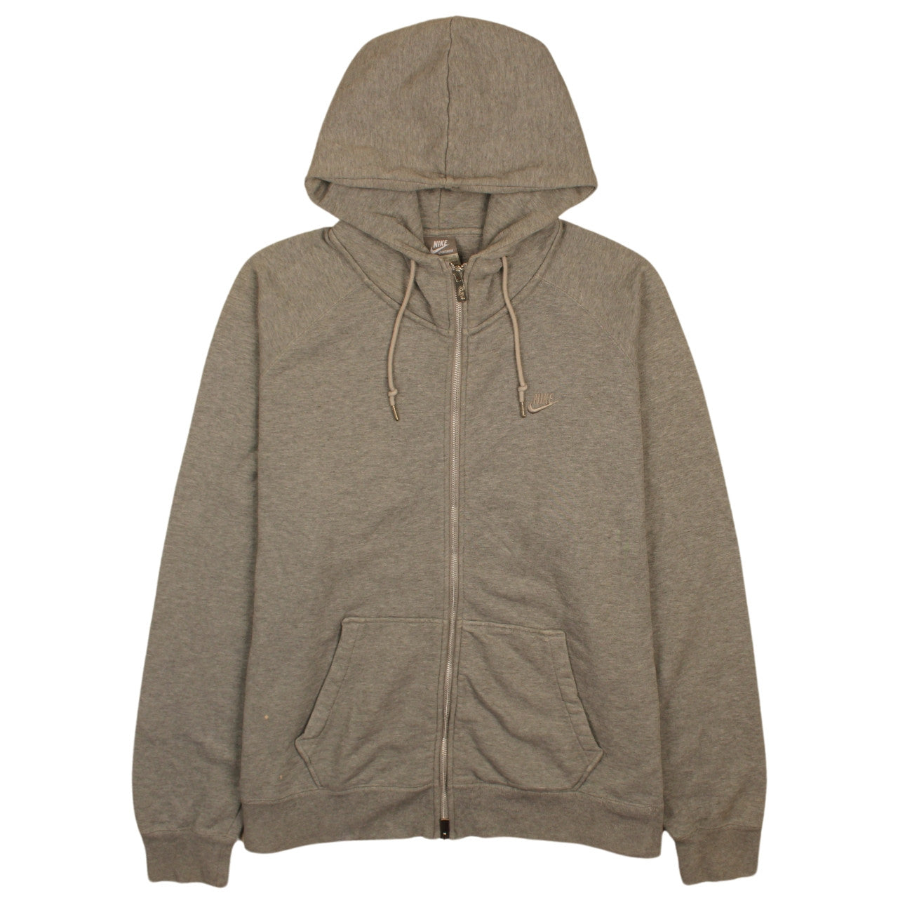 Nike Men's Grey Full Zip Hoodie XL Sportswear Sweatshirt