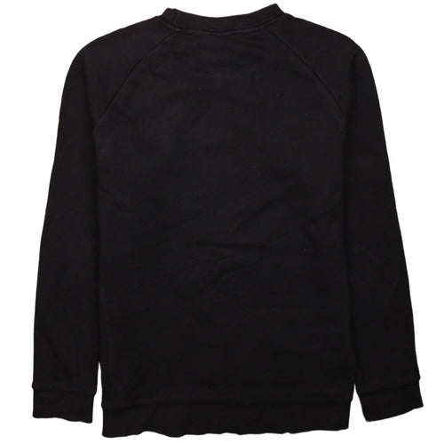 Adidas Womens Black XS Pullover Sweatshirt with Logo Print