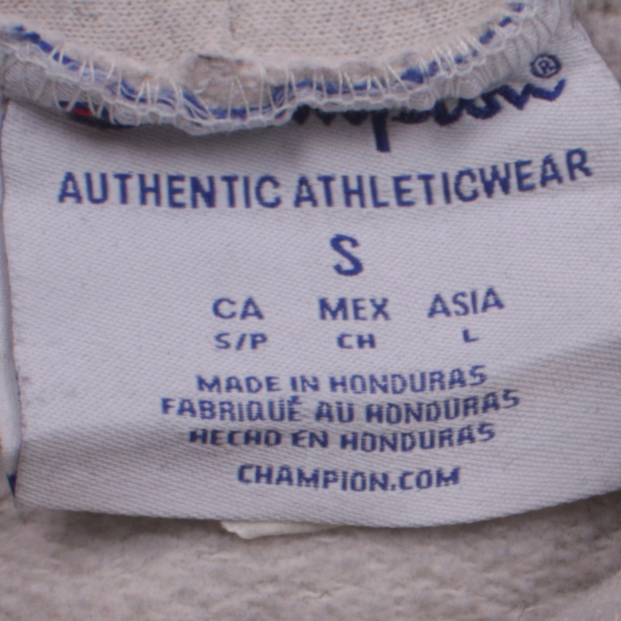 Champion Womens Beige Small Pullover Hoodie with Logo Print