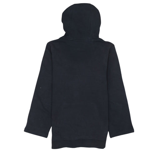 Nike Womens Black Pullover Hoodie XS Hooded Logo Cotton Blend
