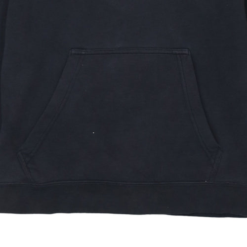 Nike Womens Black Pullover Hoodie XS Hooded Logo Cotton Blend