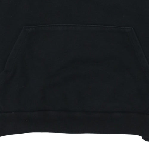 Puma Boys Black Pullover Hoodie Size 13 Years Fleece Logo Sweatshirt
