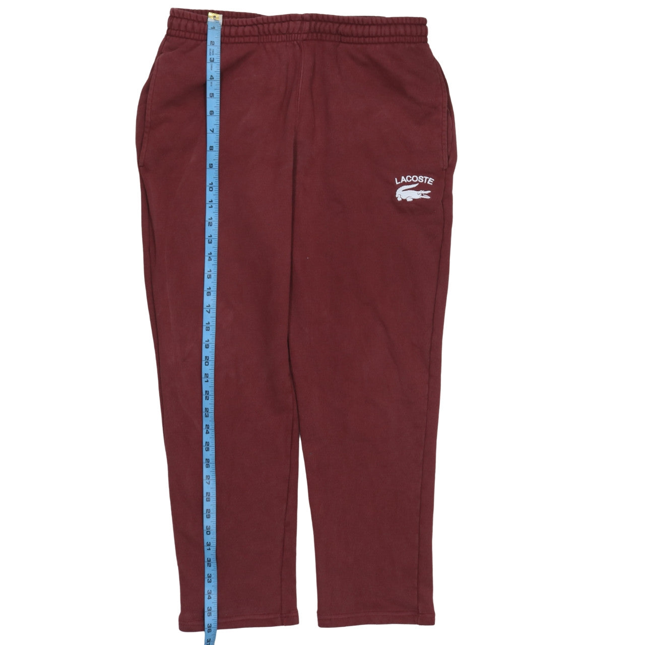 Lacoste Men Brown Tapered Fit Cotton Sweatpants Size M
