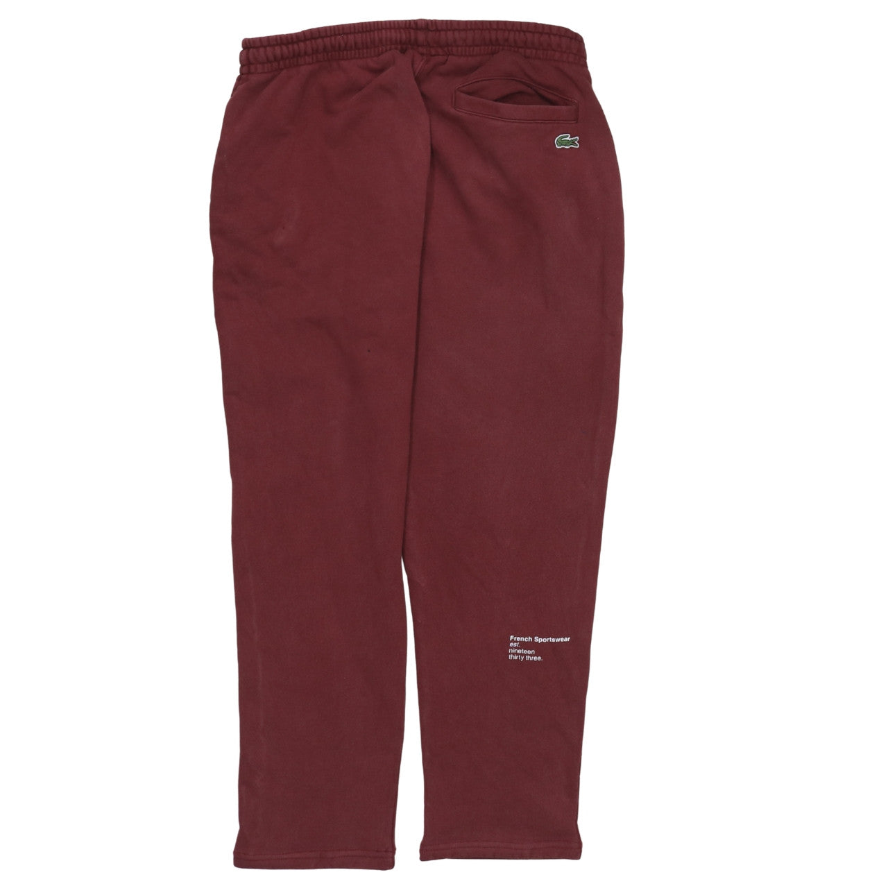 Lacoste Men Brown Tapered Fit Cotton Sweatpants Size M