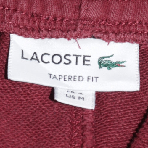 Lacoste Men Brown Tapered Fit Cotton Sweatpants Size M