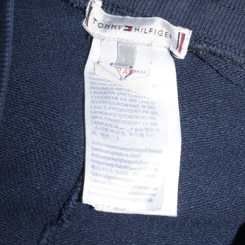 Tommy Hilfiger Boys Blue Jogger Trousers Size S Elastic Waist Side Stripe