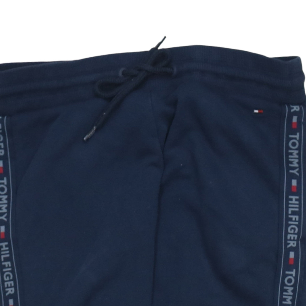 Tommy Hilfiger Boys Blue Jogger Trousers Size S Elastic Waist Side Stripe