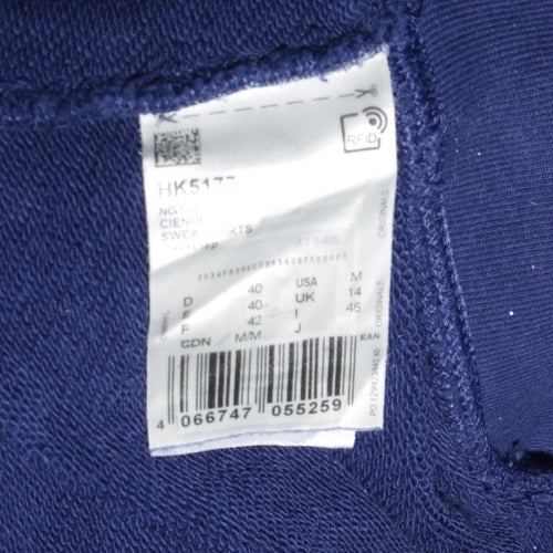 Adidas Women Navy Blue Crew Neck Pullover Sweatshirt UK 14