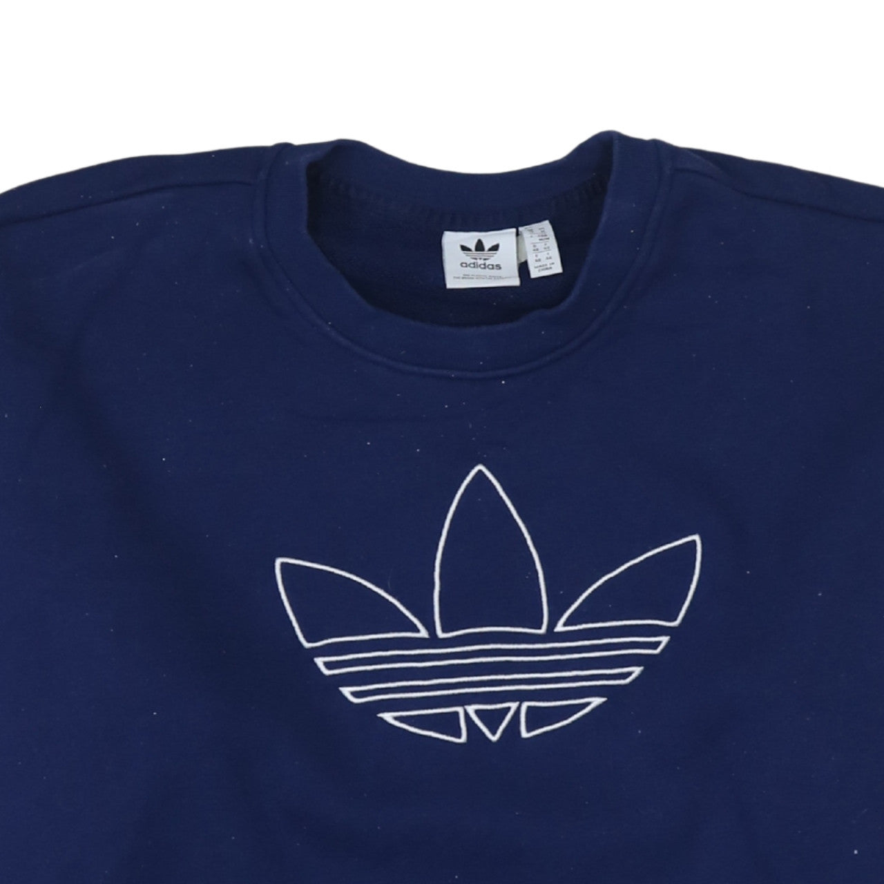 Adidas Women Navy Blue Crew Neck Pullover Sweatshirt UK 14