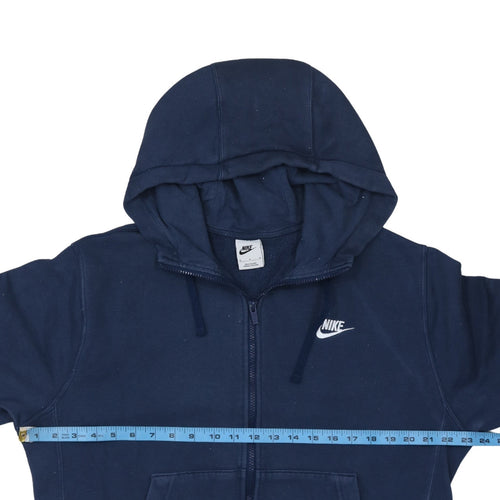 Nike Men's Blue Full Zip Hoodie Medium Fleece Sportswear