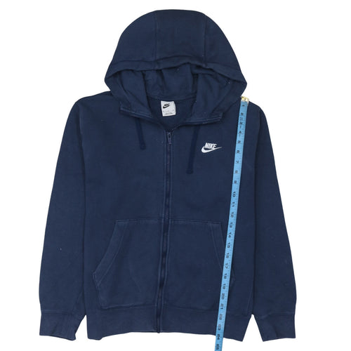 Nike Men's Blue Full Zip Hoodie Medium Fleece Sportswear