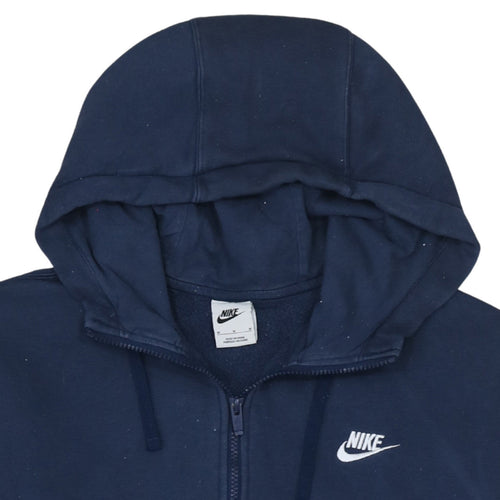 Nike Men's Blue Full Zip Hoodie Medium Fleece Sportswear