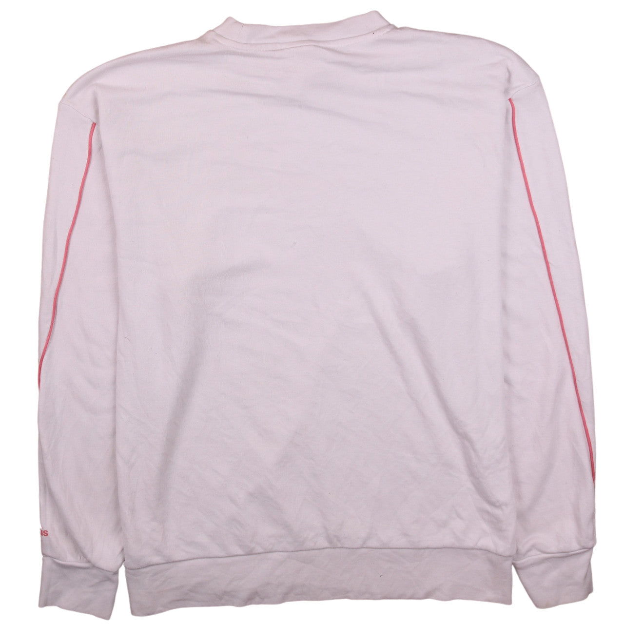 Adidas Womens Pink Crew Neck Pullover Sweatshirt L Logo Graphic