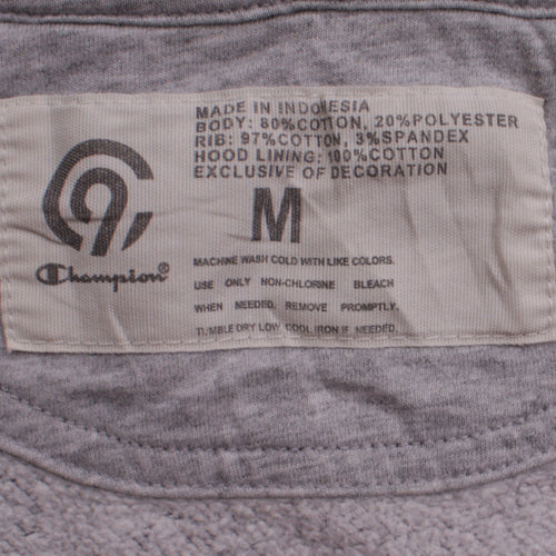 Champion Men’s Grey Full Zip Hoodie Size M Regular Fit