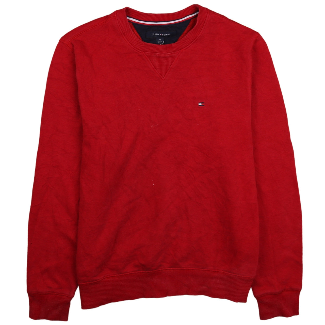 Tommy Hilfiger Mens Red XS Crew Neck Pullover Sweatshirt