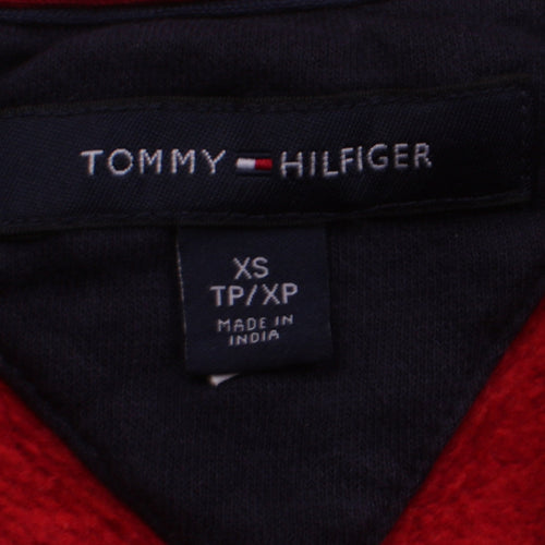 Tommy Hilfiger Mens Red XS Crew Neck Pullover Sweatshirt