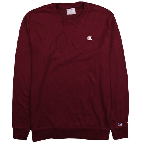 Champion Men's Red Crew Neck Pullover Sweatshirt Size M
