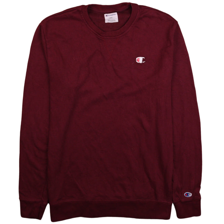 Champion Men's Red Crew Neck Pullover Sweatshirt Size M