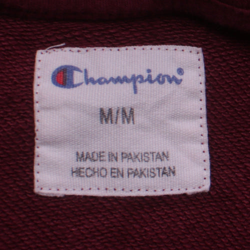 Champion Men's Red Crew Neck Pullover Sweatshirt Size M