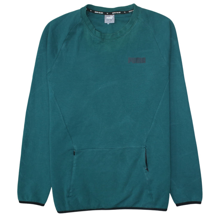 Puma Men's Green XL Crew Neck Pullover Sweatshirt