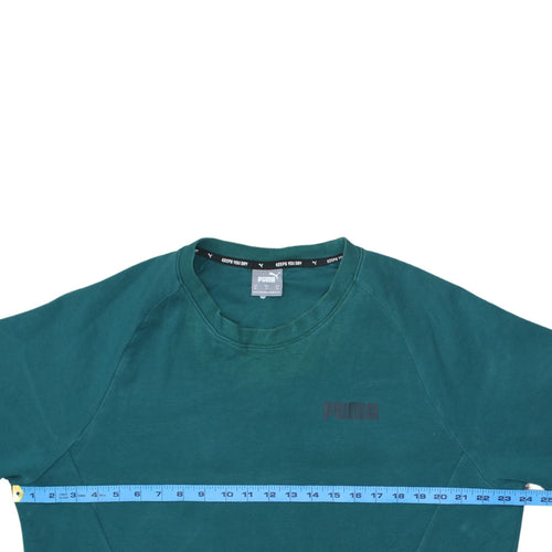 Puma Men's Green XL Crew Neck Pullover Sweatshirt