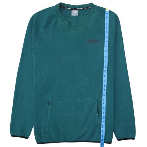Puma Men's Green XL Crew Neck Pullover Sweatshirt