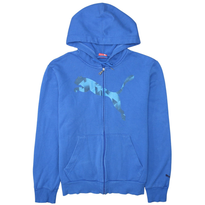Puma Men's Blue Full Zip Hoodie M Sports Fleece Sweatshirt