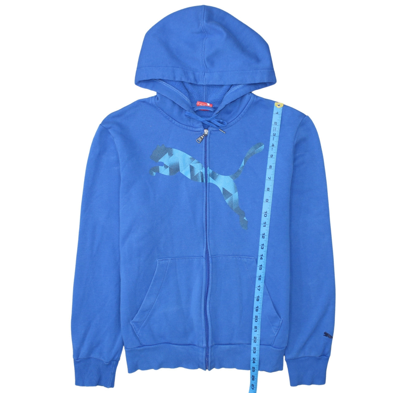 Puma Men's Blue Full Zip Hoodie M Sports Fleece Sweatshirt