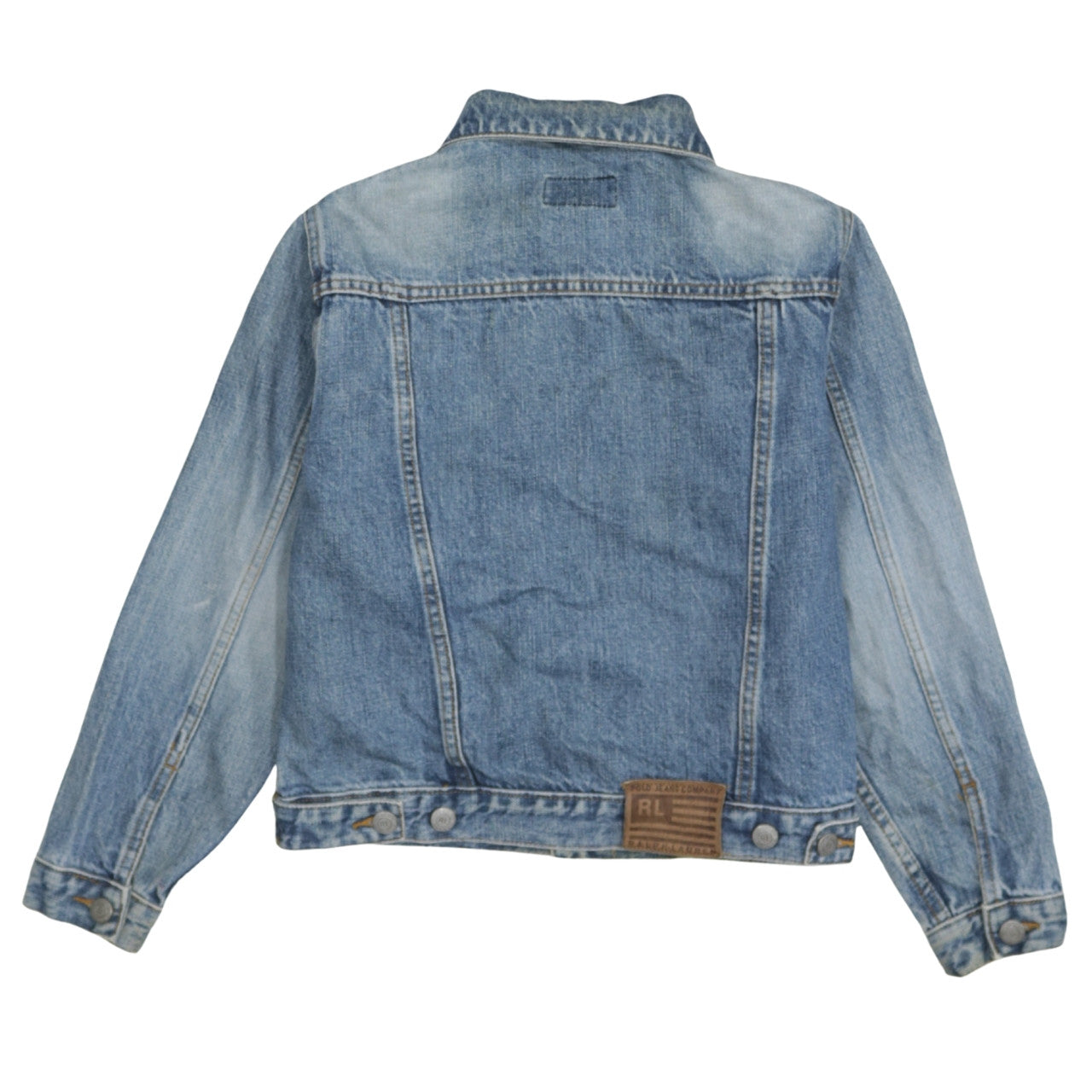 Ralph Lauren Women Blue Denim Jacket Small Classic Style